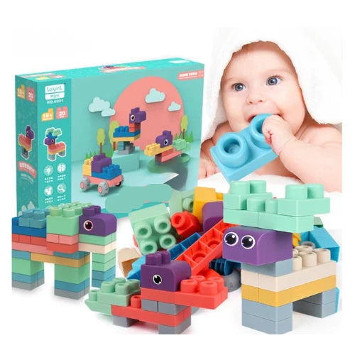 Big Rubber Flexible Building Blocks,  Baby Construction Cubes