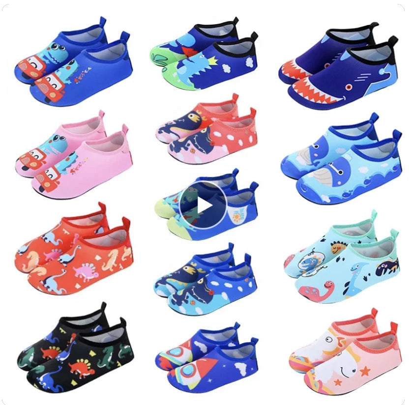 Children Water Beach Shoes Girls Swimming Shoes Quick-Drying Aqua Shoes Boys Soft Floor Indoor Slippers Snorkeling Swim Socks