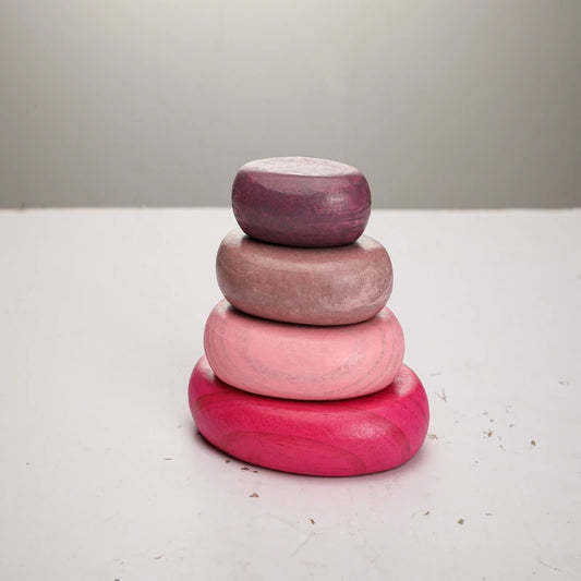 Wooden Rainbow Stack Stones