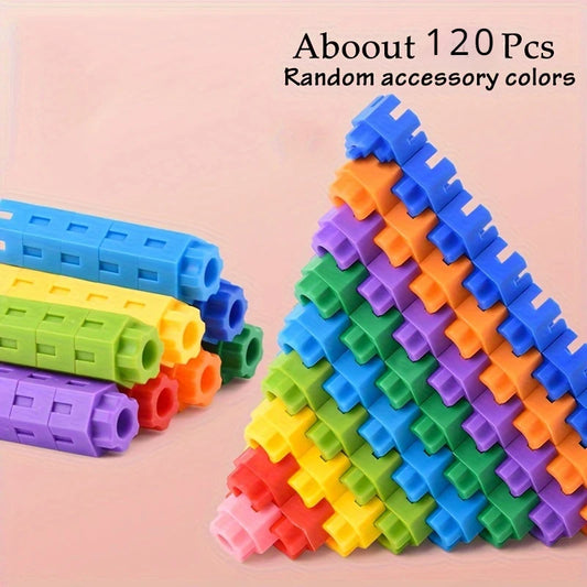 Hexagonal  Colourful STEM Building Connecting Toys