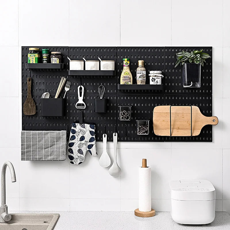 Pegboard Wall Panels Pegboard Wall Organiser Mounting Display Diy Pegboard Kit Tool Storage Panel Board Rack Wall Shelf Storage