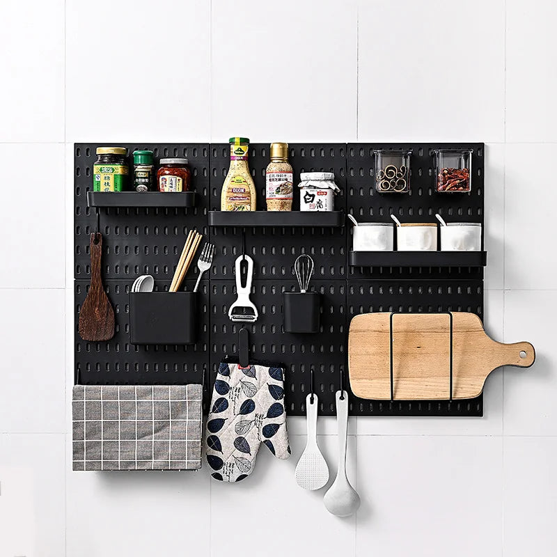 Pegboard Wall Panels Pegboard Wall Organiser Mounting Display Diy Pegboard Kit Tool Storage Panel Board Rack Wall Shelf Storage