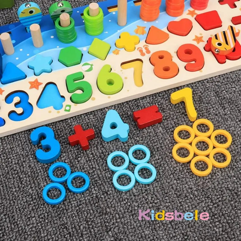 Montessori Math Educational Wooden Puzzle