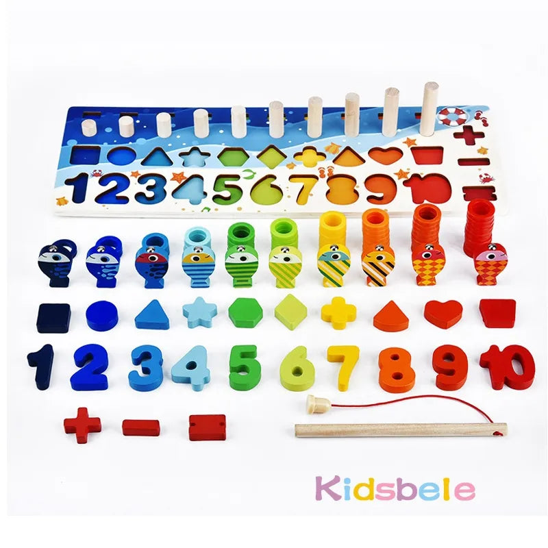 Montessori Math Educational Wooden Puzzle