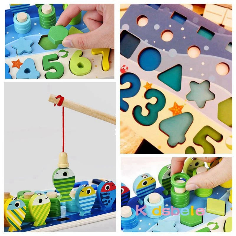 Montessori Math Educational Wooden Puzzle