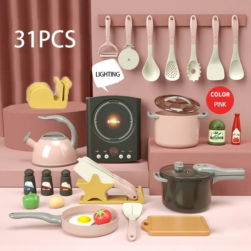 Children Kitchen Cookware and Play Food