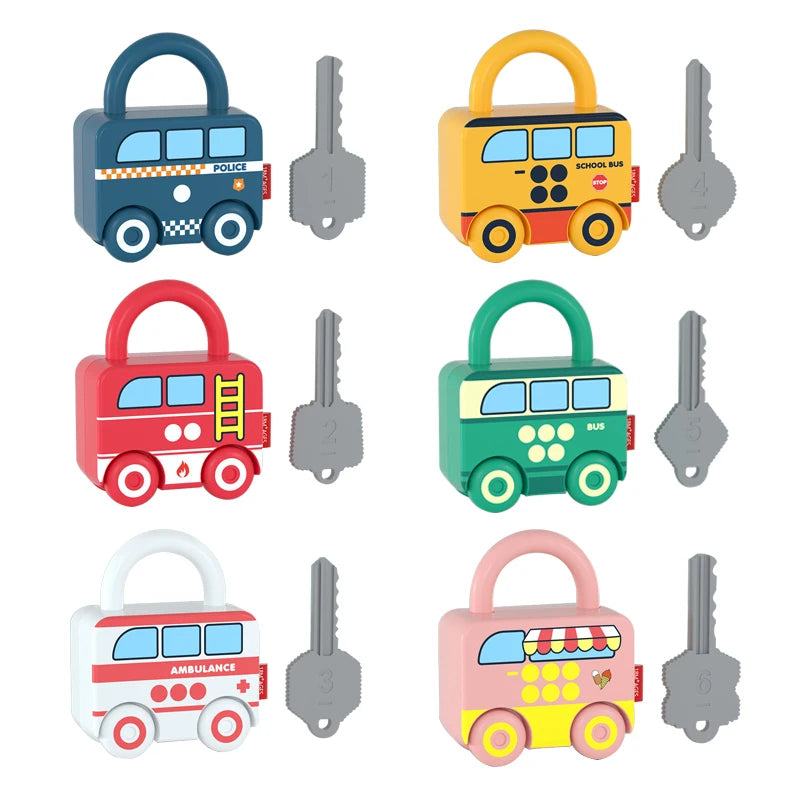 Montessori Childs Learning Lock with Keys