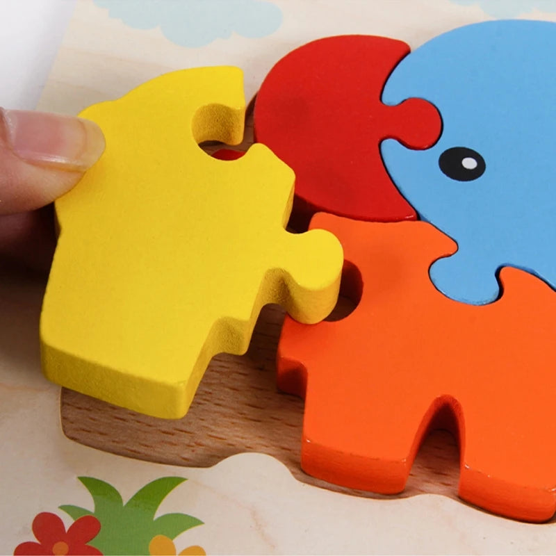 Wooden Jigsaw Puzzles for Children 1 2 3 years