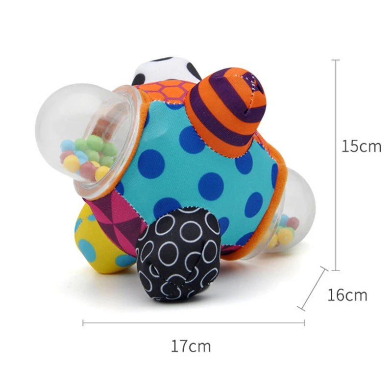 Baby Montessori  0 12 Months Sensory Rattle, Teether, Grasping, Activity Development