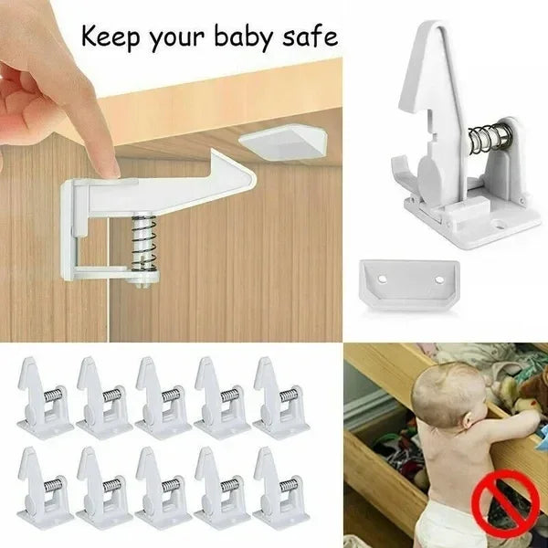 1-5Pcs Adhesive  Invisible Baby Safety Lock  Children Protection Baby Security Lock