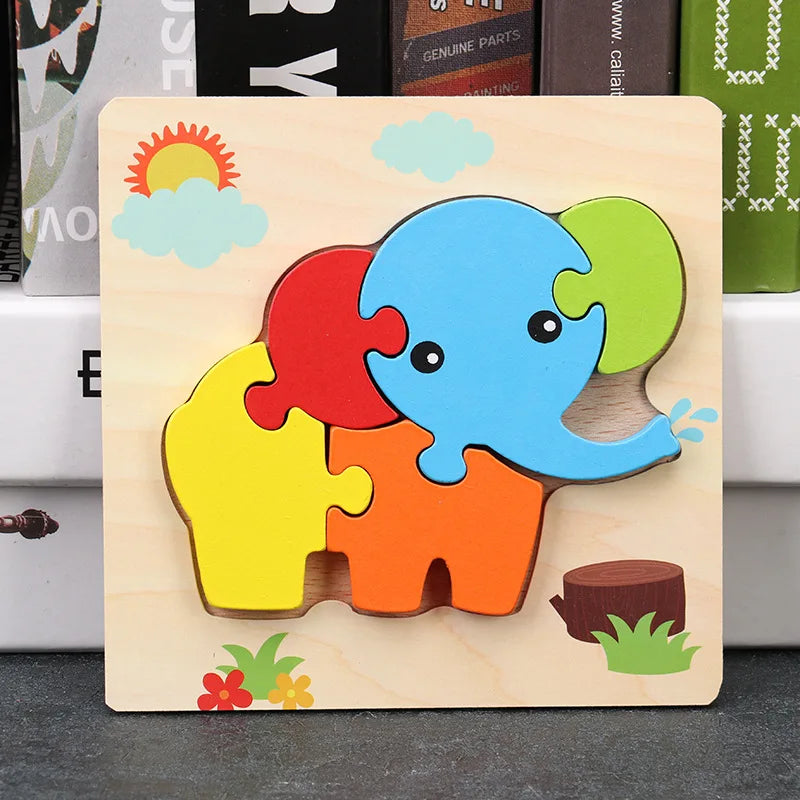 Wooden Jigsaw Puzzles for Children 1 2 3 years