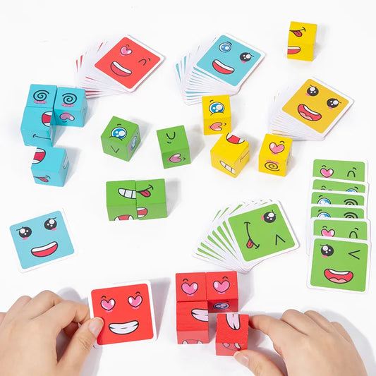 Face Change Cube  Montessori Educational Match Game