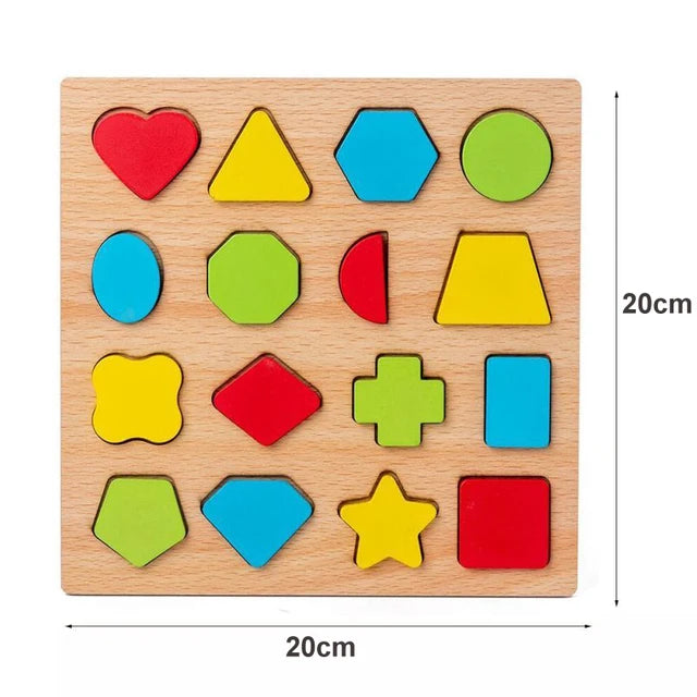 Wooden Jigsaw Puzzles for Children 1 2 3 years