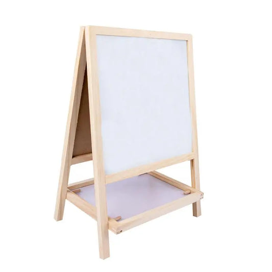 Folding Wooden  Blackboard Whiteboard - Adjustable