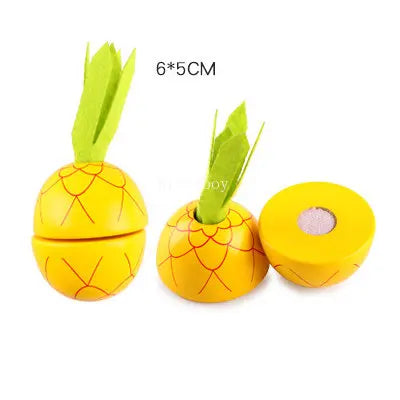 1Pcs Fruit Cutting Educational Toys, Wooden