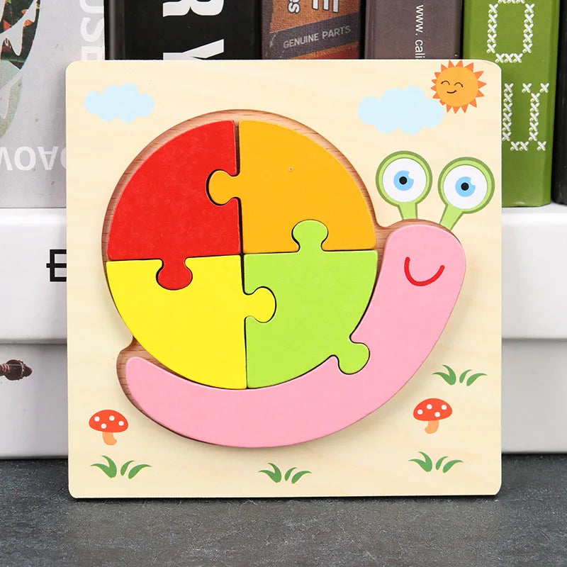 Wooden Jigsaw Puzzles for Children 1 2 3 years