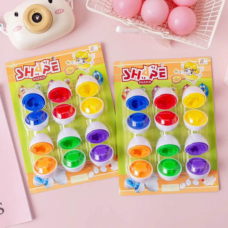 Montessori Learning Smart Egg Shape Matching Puzzles