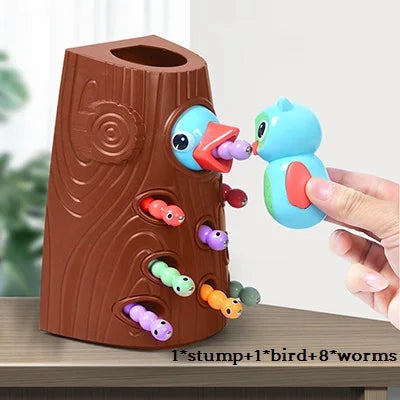 Montessori Wooden Puzzle Carrot Harvest Game, Shape Sorting, Educational Toy