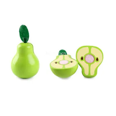 1Pcs Fruit Cutting Educational Toys, Wooden