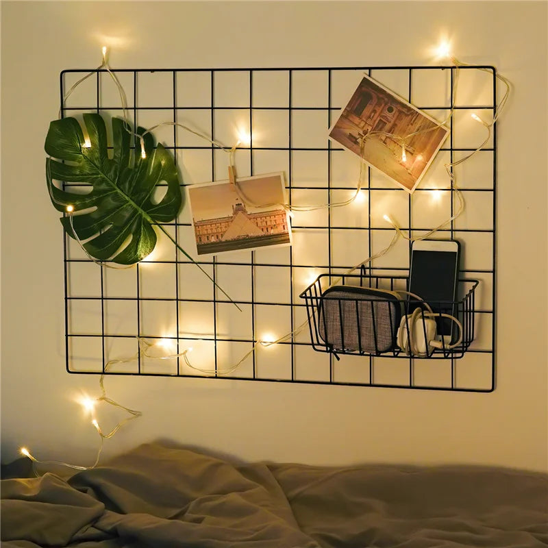 Iron Grid Wall Decoration Photo Frame Wall Art