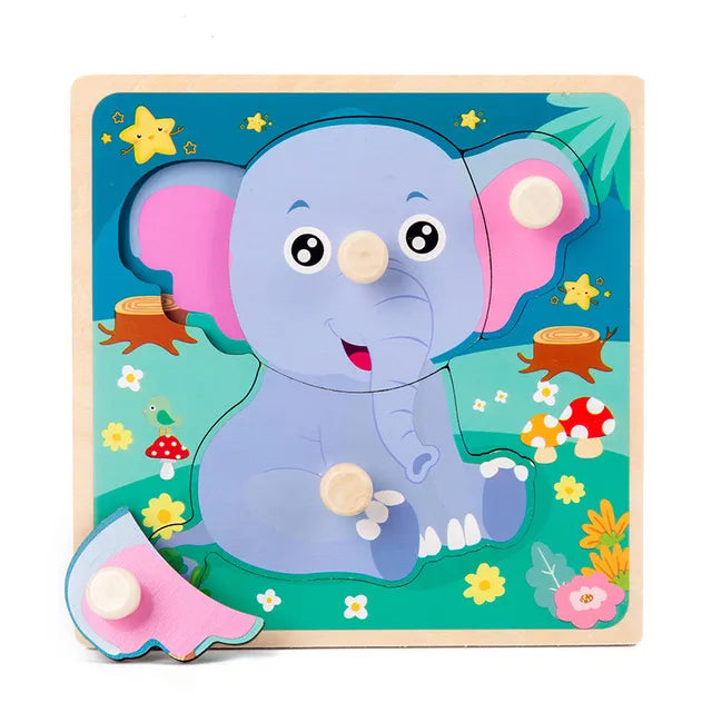 Wooden Jigsaw Puzzles for Children 1 2 3 years