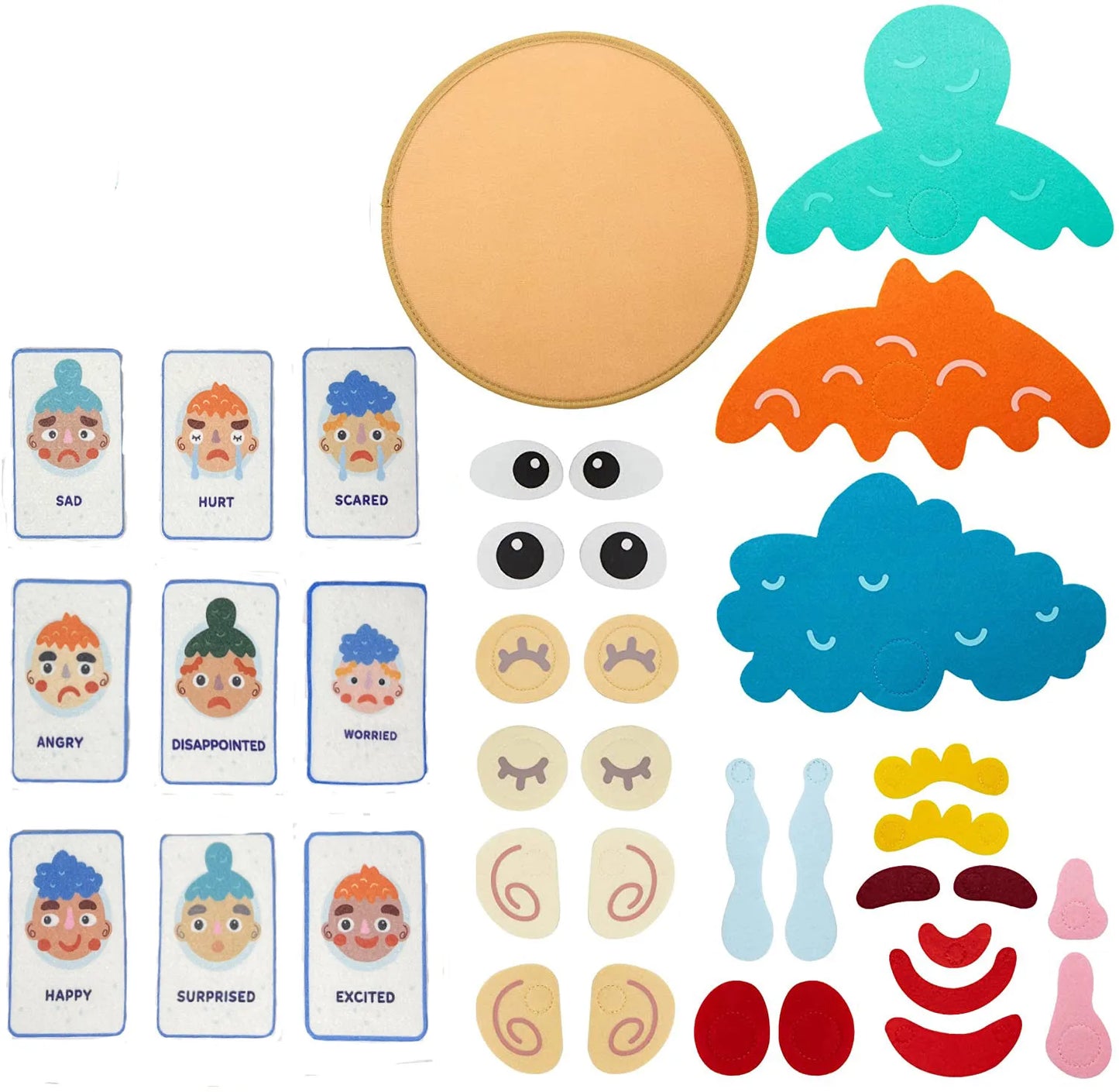 9pc Kids Montessori Facial Expression Game Emotional Change