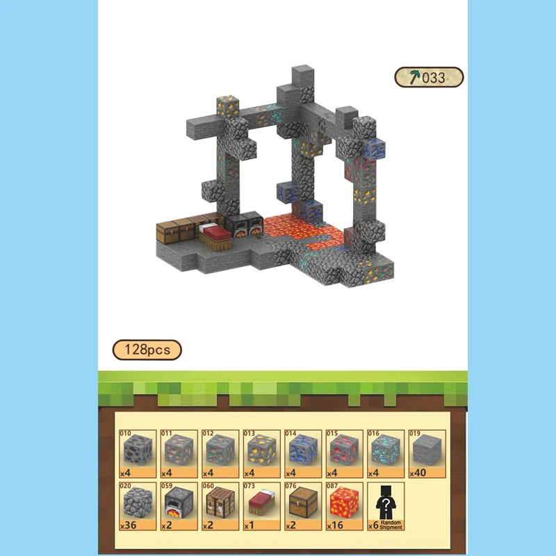 SET's of  Magnetic Blocks-Build Mine Magnet World