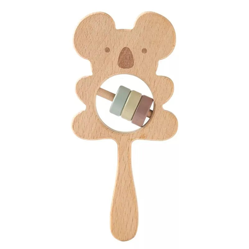 1pc Wooden Montessori  Hand bell,  Mobile Musical Rattle,