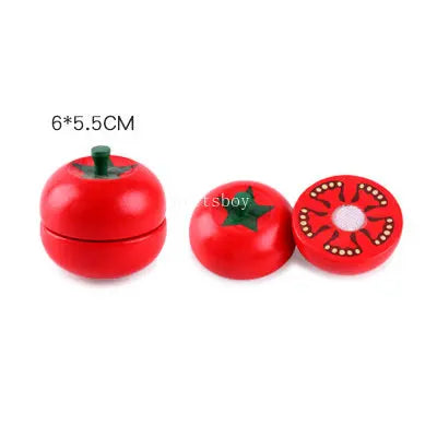 1Pcs Fruit Cutting Educational Toys, Wooden