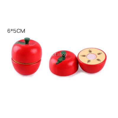 1Pcs Fruit Cutting Educational Toys, Wooden