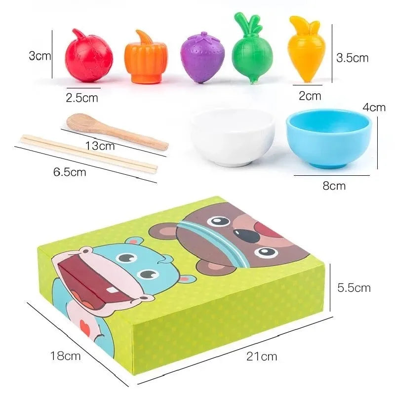 NEW Montessori Child Interaction Simulation Feeding Game