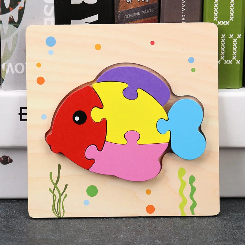 Wooden Jigsaw Puzzles for Children 1 2 3 years