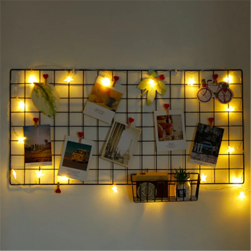 Iron Grid Wall Decoration Photo Frame Wall Art