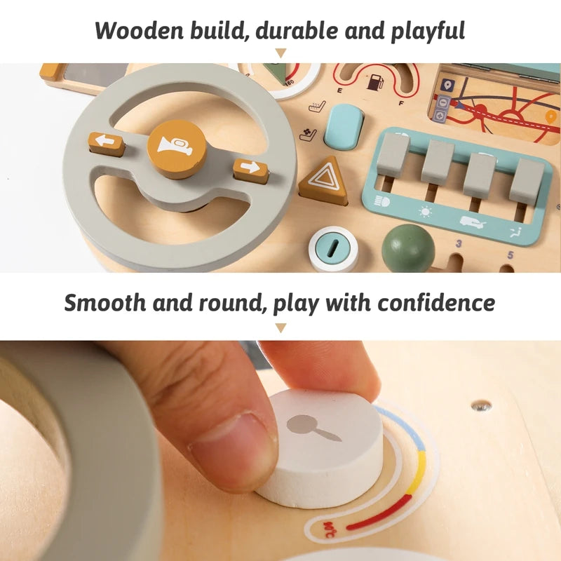 Montessori Wooden Activity Busy Board