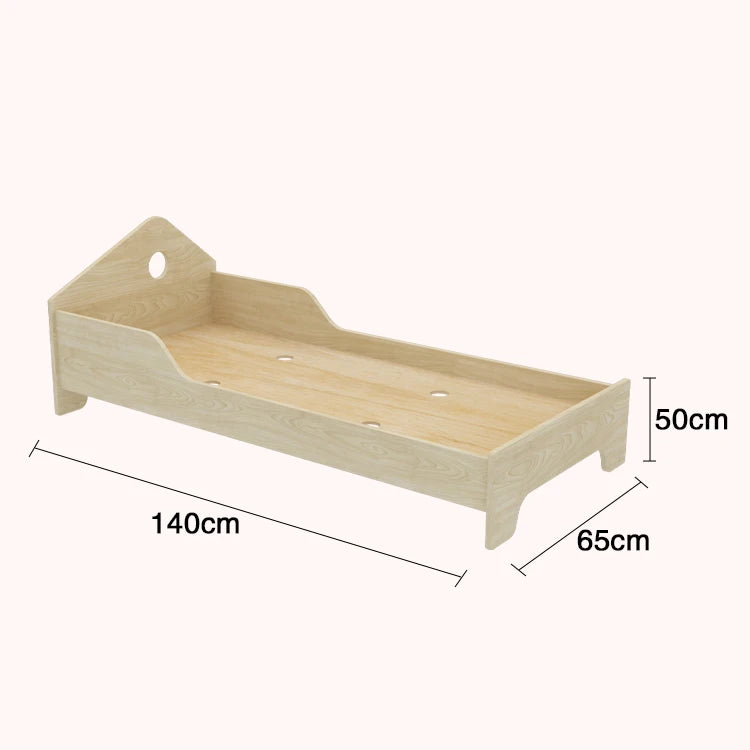 Custom Cot Stackable Nap Beds Montessori Wooden Kids Single Bed Kindergarten For Daycare Furniture