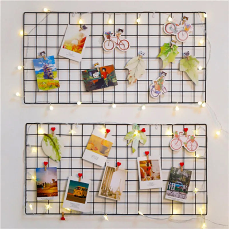 Iron Grid Wall Decoration Photo Frame Wall Art