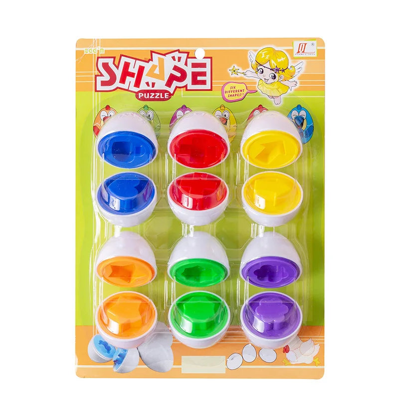 Montessori Learning Smart Egg Shape Matching Puzzles