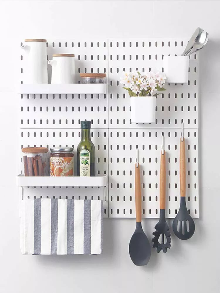 Pegboard Wall Panels Pegboard Wall Organiser Mounting Display Diy Pegboard Kit Tool Storage Panel Board Rack Wall Shelf Storage