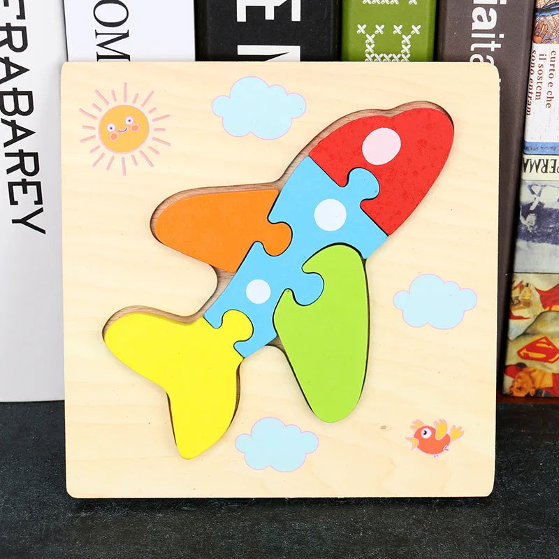 Wooden Jigsaw Puzzles for Children 1 2 3 years