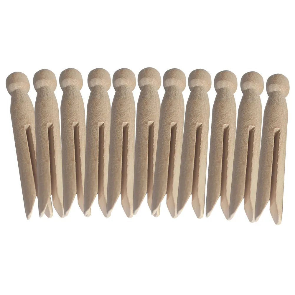 12pcs Wooden Dolly Clothes Peg